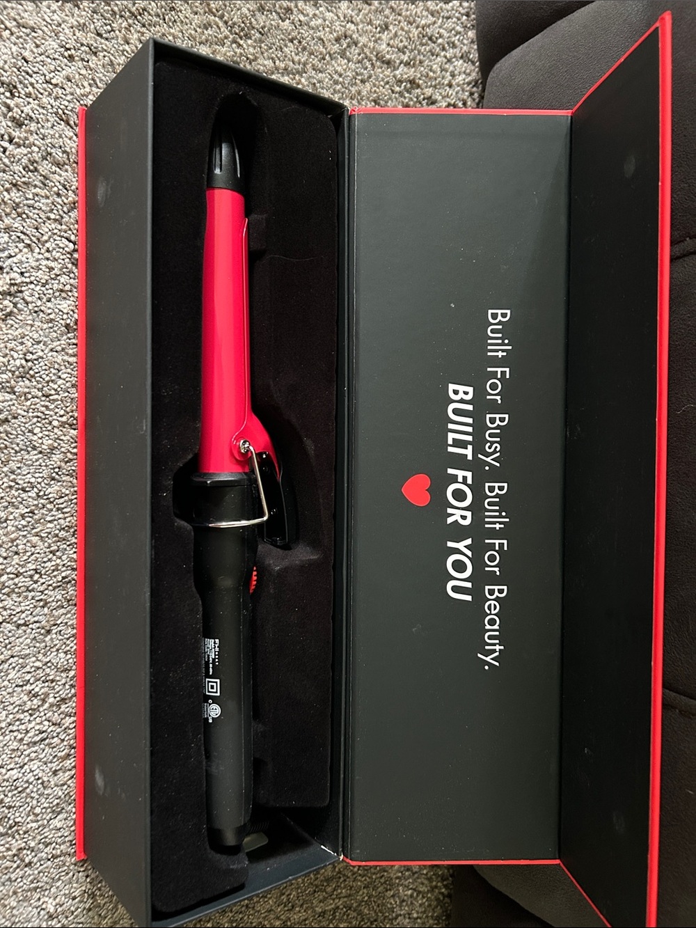 FHI Heat Platform Bounce 1" Curling Iron - Red